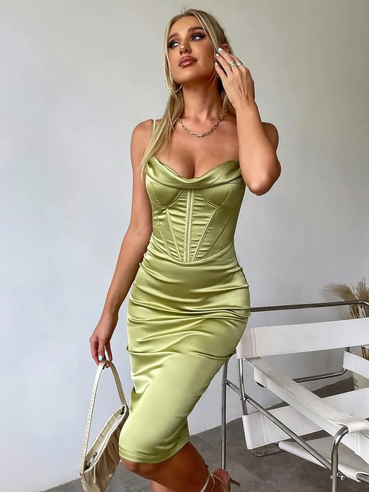 Olive Green Dress
