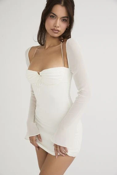 Halter White Dress